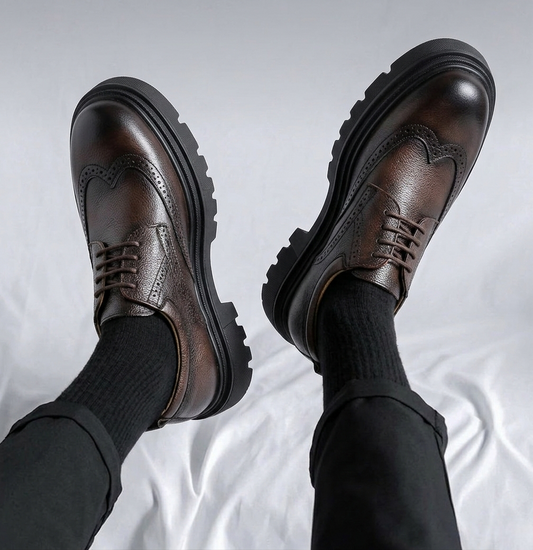 حذاء جلد طبيعي بروك انجليزي E3