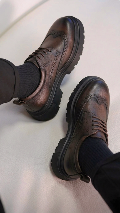 حذاء  جلد طبيعي بروك انجليزي E3