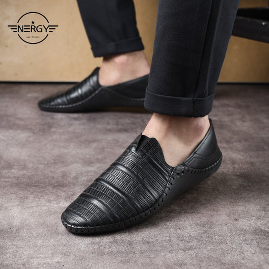 حذاء HGجلد طبيعي تصميم تركي هاند ميد  - رجالي